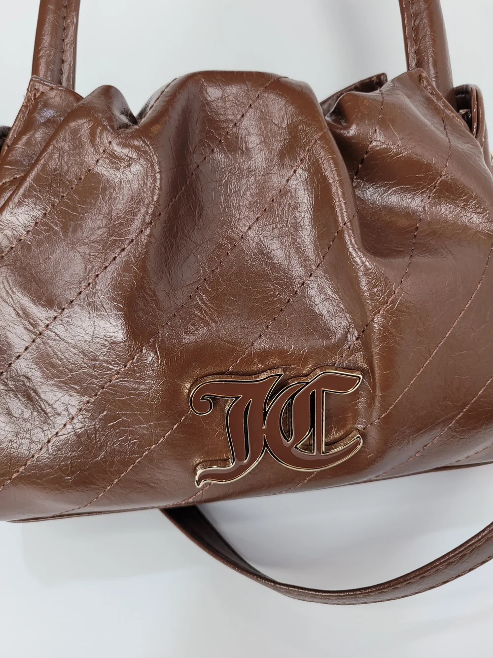 👉✨️ Juicy Couture Brown  Soft Spoken Chocloate Crossbody Bag